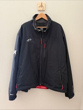 Helly Hansen Black Midlayer Jacket with Red Accents Mens 3X